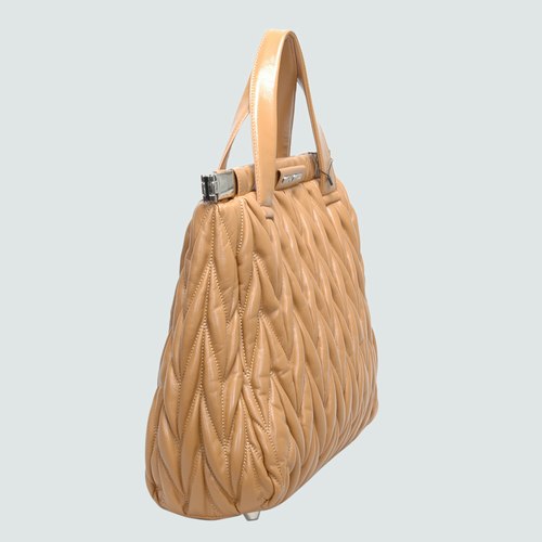 90281 Miu Miu Nappa Matelasse Tote Borse in pelle di grano 90281